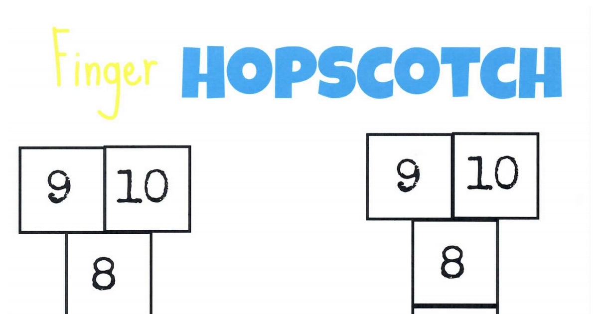 Multiplication Games Finger Hopscotch Printable Multiplication Games Finger Hopscotch Printable