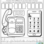 My Phone Number Worksheets 99Worksheets