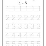 Number 1 5 Tracing Worksheets For Pre k And Kindergarten