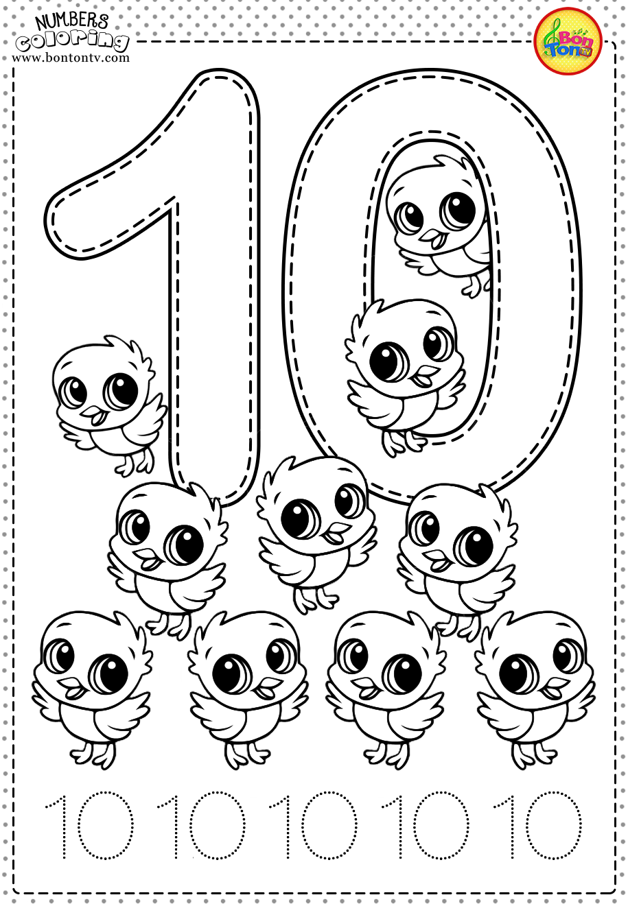 Number 10 Preschool Printables Free Worksheets And 