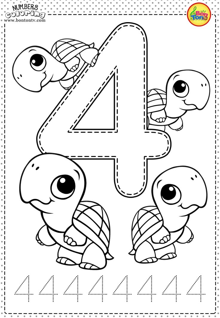 Number 4 Preschool Printables Free Worksheets And 