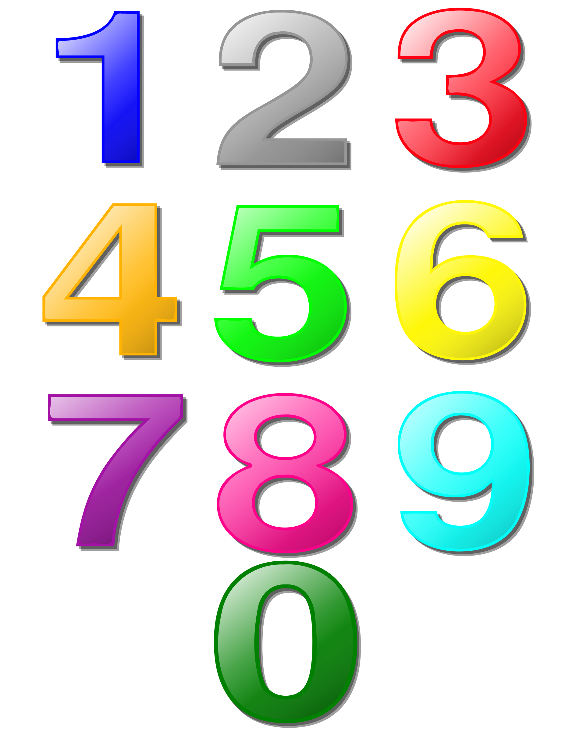 Number Clipart Printable Number Printable Transparent 