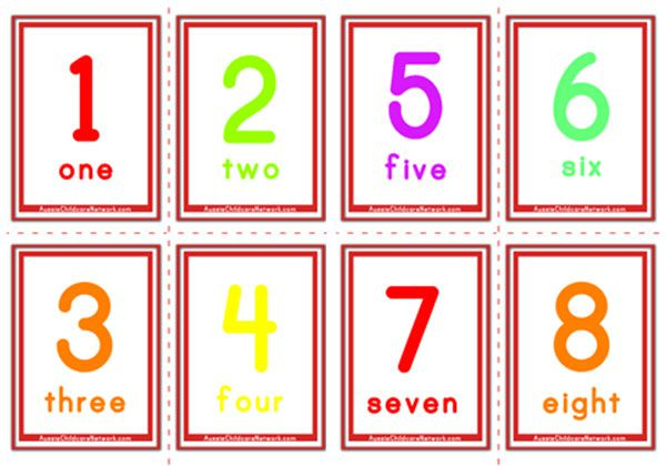 Number Flashcards Classic Numbers Aussie Childcare Network Number Flashcards Classic Numbers Aussie Childcare Network