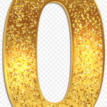 Number Gold 0 Clip Art Number 0 Molde De Flor Gigante