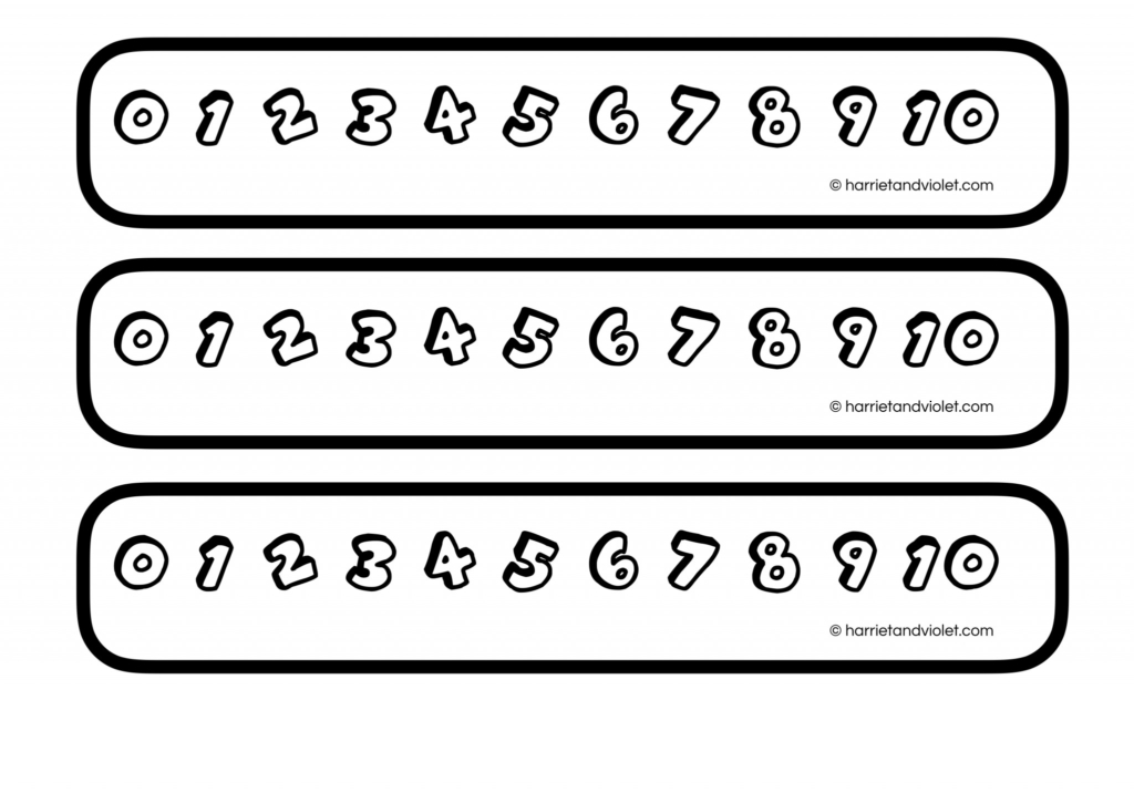 Number Line 0 10 Free Teaching Resources Print Play Learn