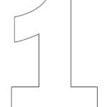 Number One Coloring Page Free Printable Numbers