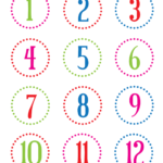 Number Stickers 01 png 1 236 1 600 Pixels Calendrier De