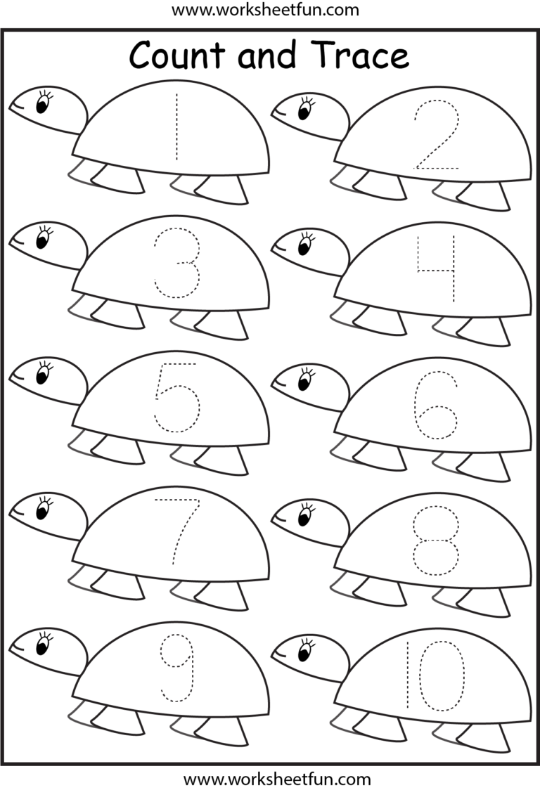 Number Tracing 1 Worksheet FREE Printable Worksheets