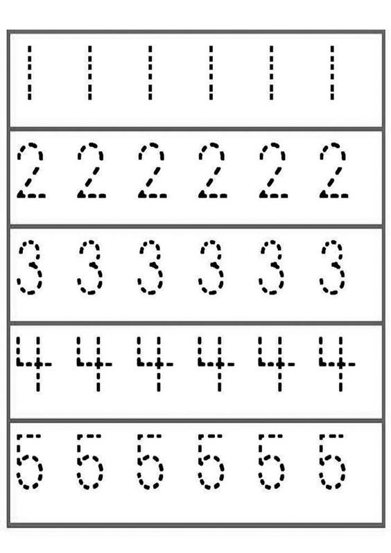 Number Tracing Playgroup Preschool Number Worksheets 
