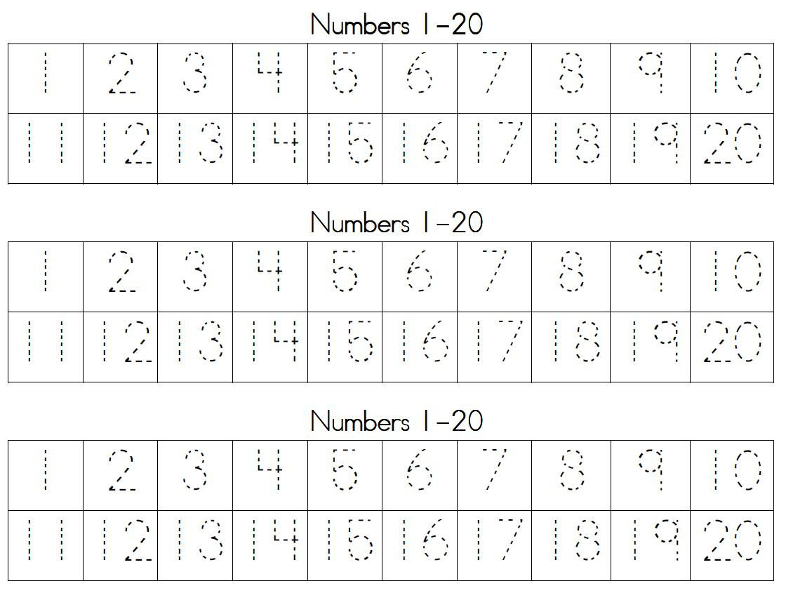 Number Tracing Worksheets 1 20 Pdf Free NumbersWorksheet Number Tracing Worksheets 1 20 Pdf Free NumbersWorksheet