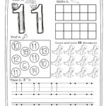 Number Tracing Worksheets 11 20 NumbersWorksheet