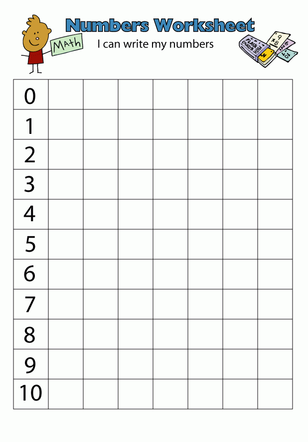 Number Writing Worksheets Number Writing Worksheets