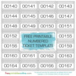 Numbered Ticket Template Free Printables Online Ticket
