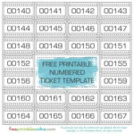 Numbered Ticket Template Free Printables Online Ticket