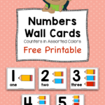 Numbers 1 10 Wall Cards Free Printable The Teaching Aunt