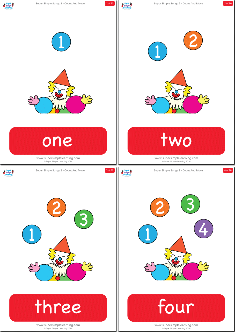 Numbers 1 20 Flashcards Super Simple Numbers 1 20 Flashcards Super Simple