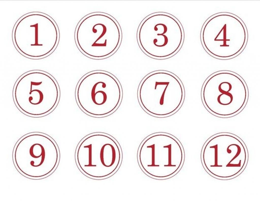 Numbers 1 31 For Calendar Calendar Printables Free Templates