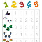 Numbers 1 5 Traceable Numbers Kindergarten Kindergarten