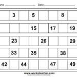 Numbers 1 50 Worksheets For Kindergarten Pdf