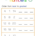 Ordering Numbers Least To Greatest Math Addition