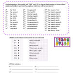 Ordinal Numbers Interactive And Downloadable Worksheet