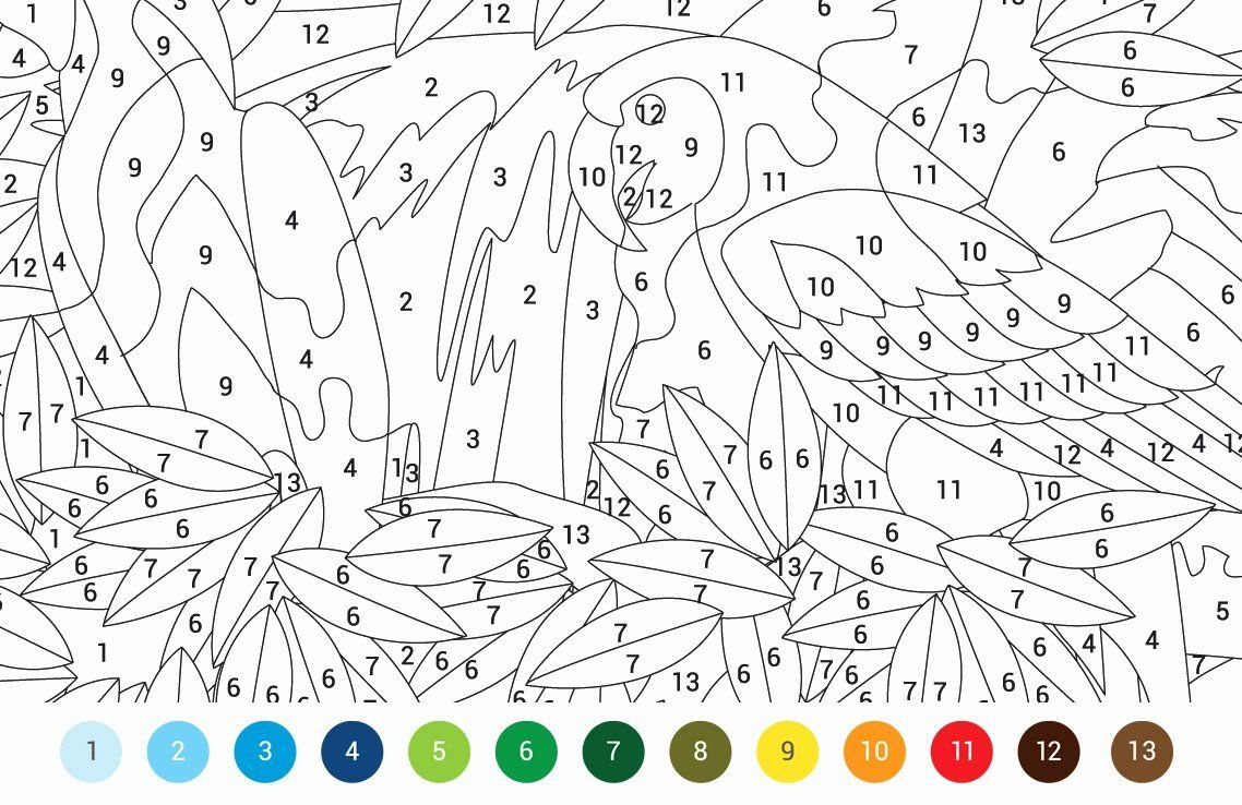 Paint By Number Coloring Pages In 2020 Color By Numbers 