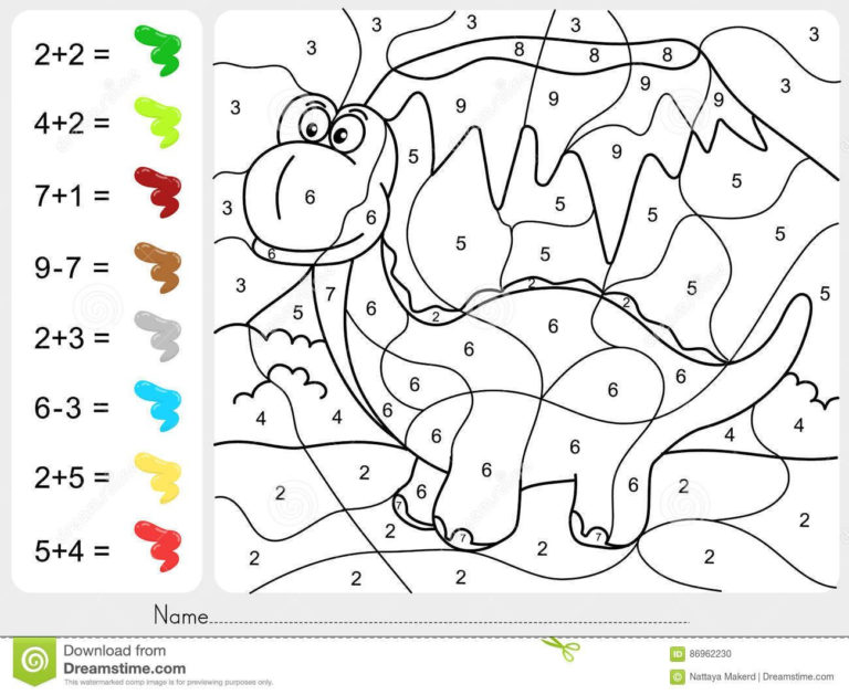 Paint Color By Numbers Addition And Subtraction