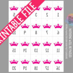 Paparazzi Printable Reverse Numbers mirror Image