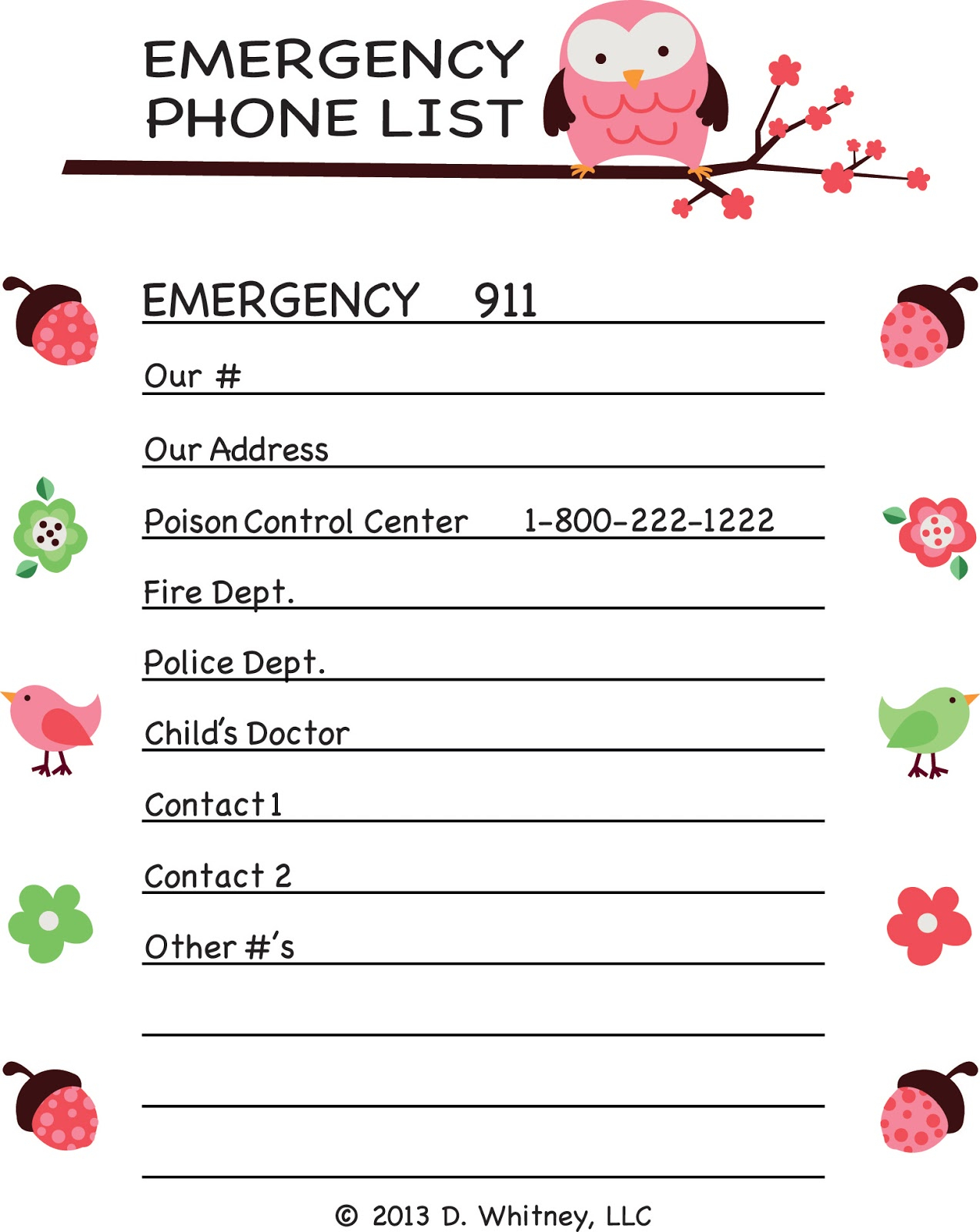 Parking Pal Emergency Phone List Parking Pal Emergency Phone List