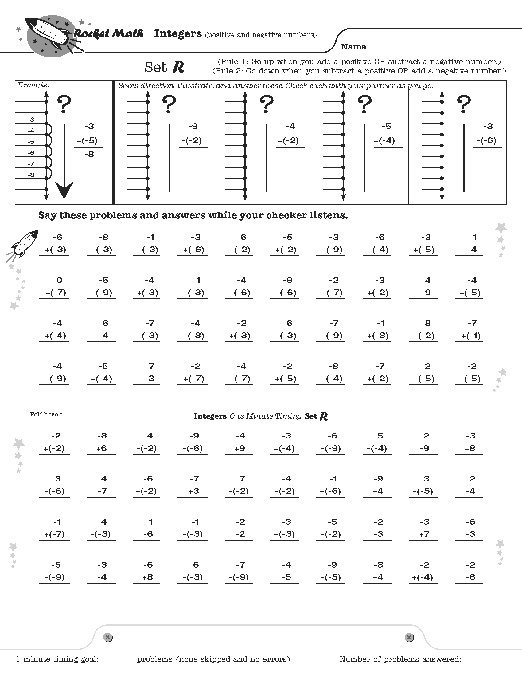 Positive And Negative Number Worksheets Free Positive And Negative Number Worksheets Free