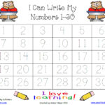 Practice Writing Numbers 1 50 On Tracing Numbers 1 30