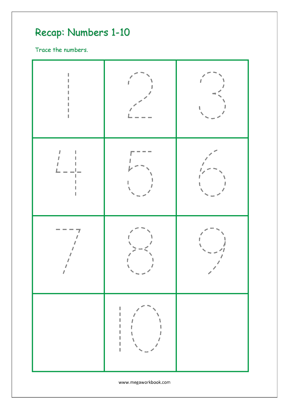 Pre K Worksheets Numbers 1 10 NumbersWorksheet Pre K Worksheets Numbers 1 10 NumbersWorksheet