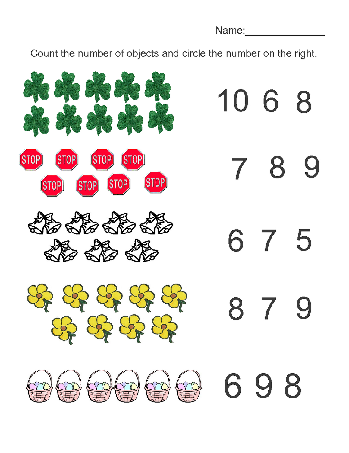 Preschool Counting Worksheets 1 20 NumbersWorksheet