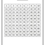 Printable 1 100 Number Chart K5 Worksheets