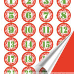 Printable Advent Calendar Numbers 1 25 Letters By ArigigiPixel