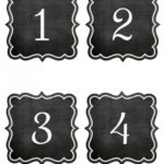 Printable Chalkboard Table Numbers Rustic Wedding Chic