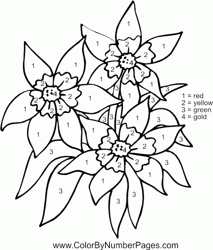 Printable Color By Number Coloring Pages Coloring Home