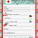 Printable Emergency Contact Numbers Template Girl Scout