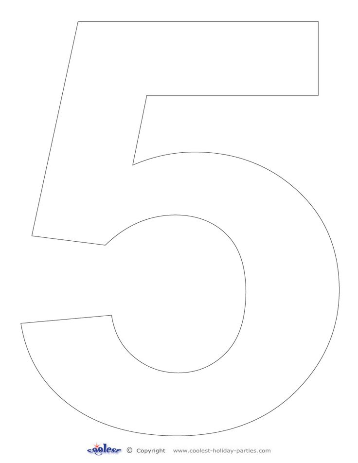 Printable Number 5 Free Printable Numbers Number 