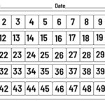 Printable Number Chart 1 50 Printable Numbers Number