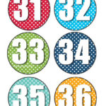 Printable Numbers 31 To 36 For Colorful Engaging