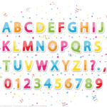 Printable Stickers Of English Alphabet Letters And Numbers