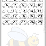 Printable Worksheet Numbers 1 25 Worksheet Bee