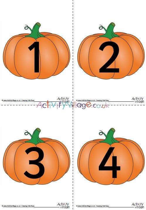 Pumpkin Number Posters Number Poster Pumpkin Templates 