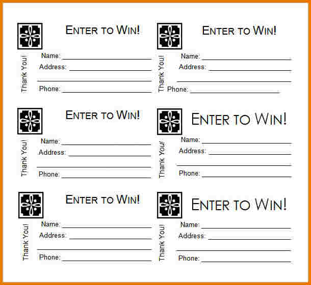 Raffle Ticket Templates Free Pdf Heavenlybells