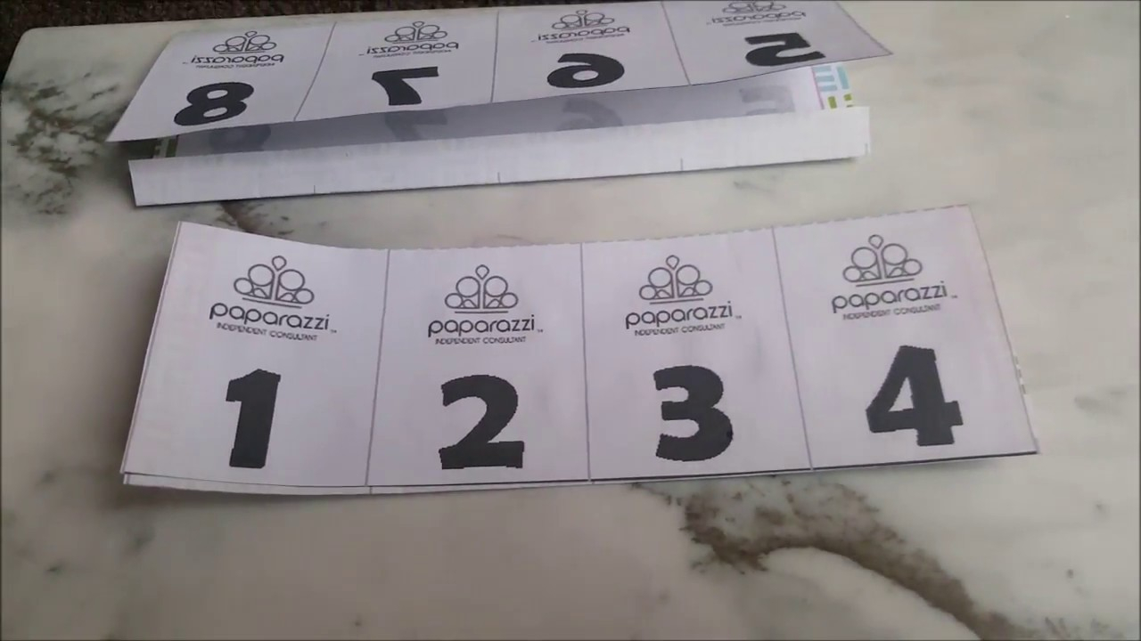 Reversible Call Numbers For Your Live Show Paparazzi Reversible Call Numbers For Your Live Show Paparazzi