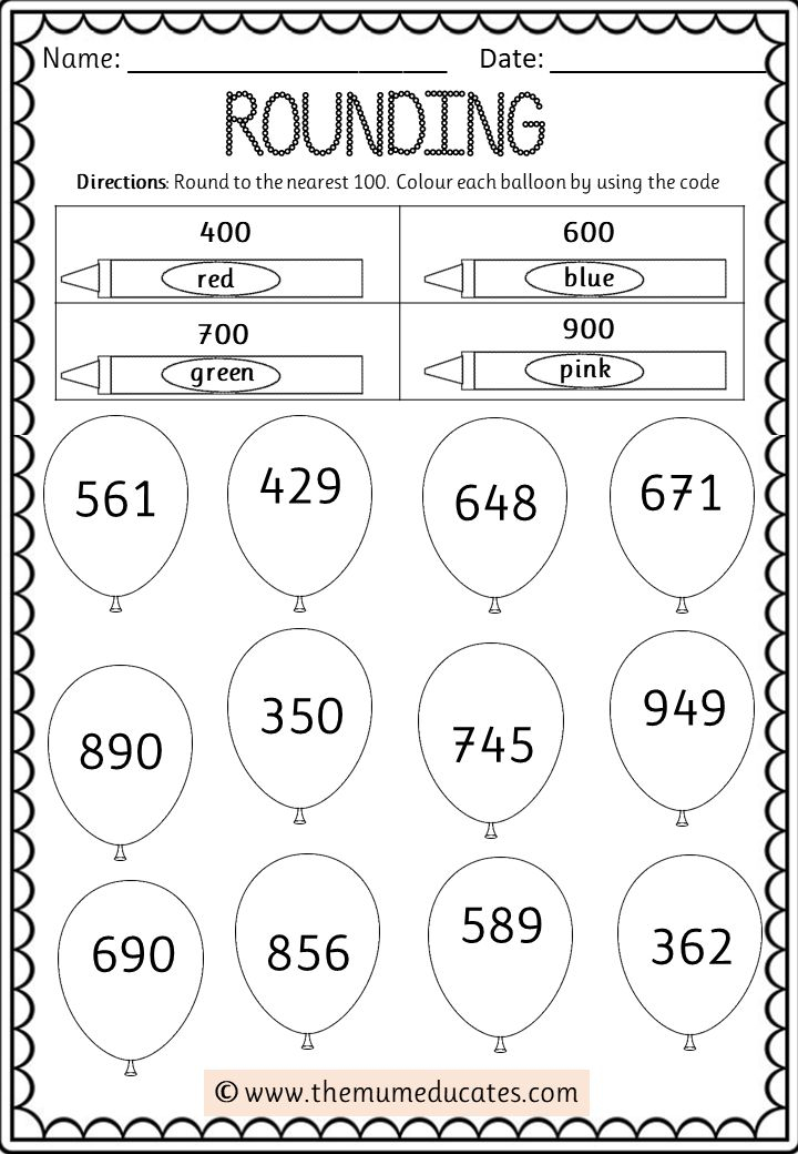 Rounding Numbers Rounding Numbers Worksheets Free 