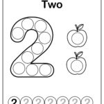 Set Of 123 Numbers Count Apples Dot Marker Activity