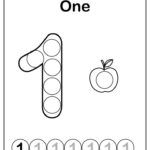 Set Of 123 Numbers Count Apples Dot Marker Activity