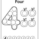 Set Of 123 Numbers Count Apples Dot Marker Activity